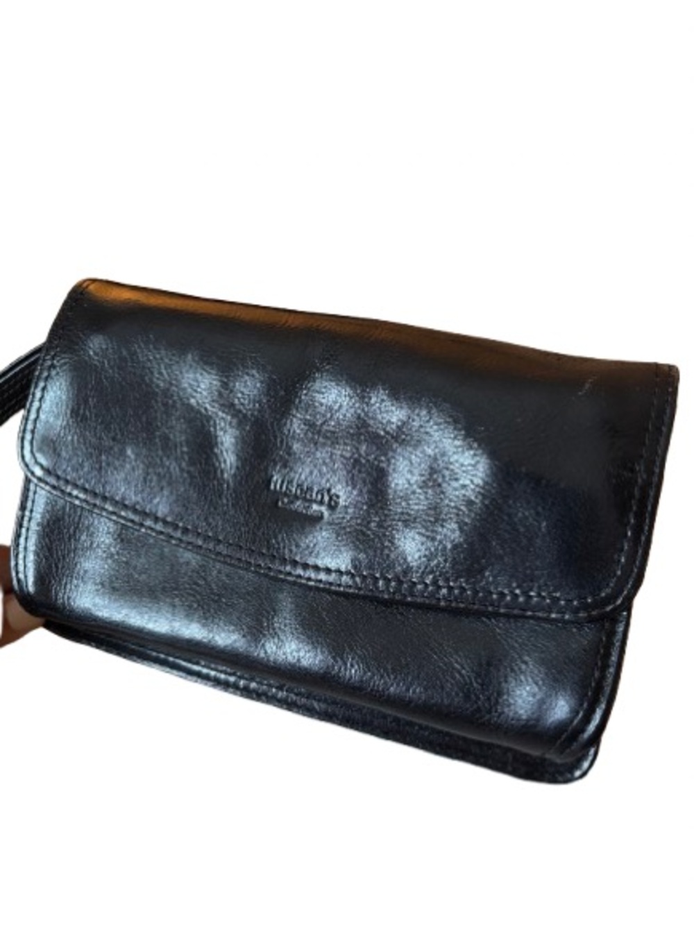 Tuscan’s Firenze Black Leather Clutch Handbag